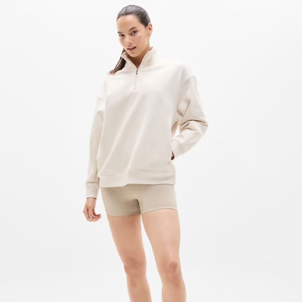 Athleta Forever Fleece 1/4 Zip Sweatshirt